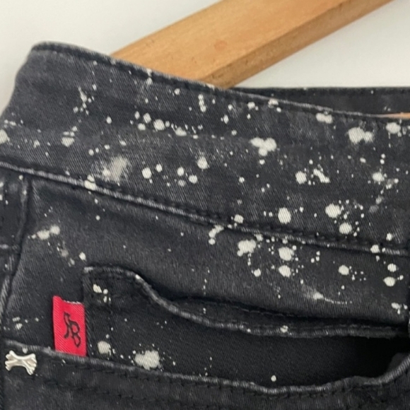 Tripp nyc sister brand royal bones super punked out radass bleach splatter jeans - Picture 5 of 8